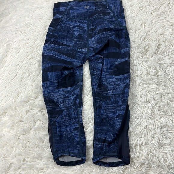 Lululemon Train Times Crop (17") Transition Multi Midnight Navy Black - Picture 5 of 5